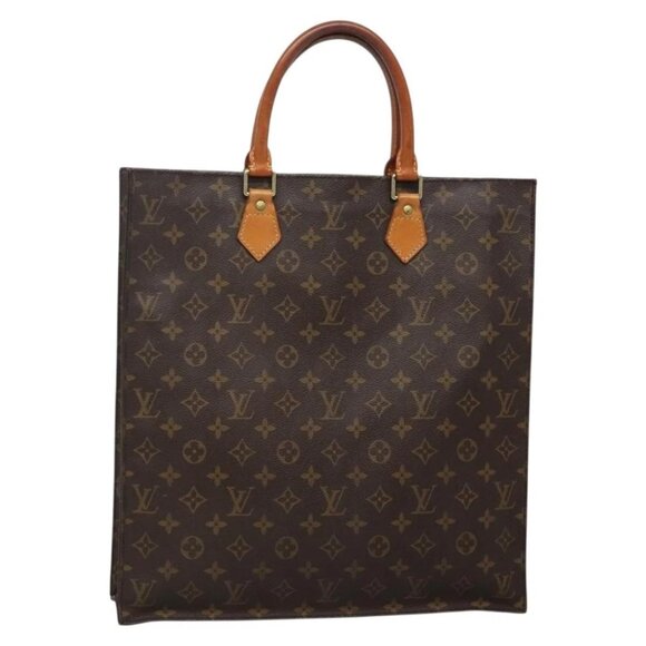 LOUIS VUITTON Monogram Sac Plat Hand Bag M51140 LV Auth 138698 - Picture 1 of 16